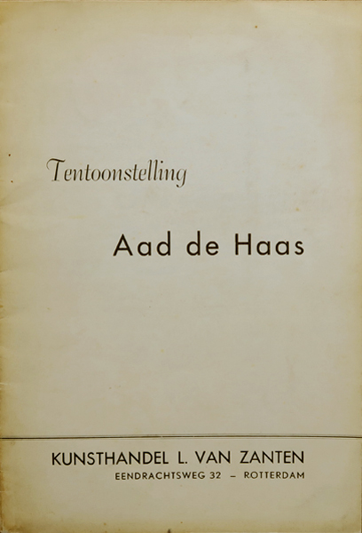 Tentoonstelling Aad de Haas 